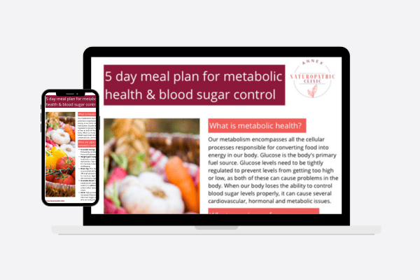 5-Day Meal Plan for Metabolic Health and Blood Sugar Control